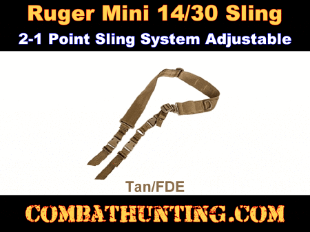 Ruger Mini 14/30 Sling Tan/FDE 2 Point Sling System
