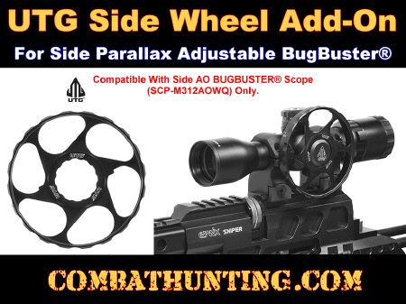 UTG® Side Wheel Add-on, For Side Parallax Adjustable BugBuster