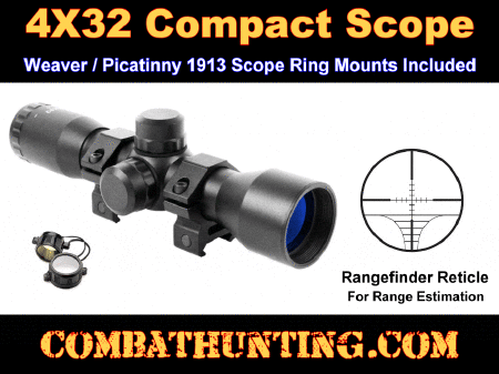 SKS 4x32 Scope With Rangefinding Reticle