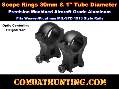 See Thru Scope Rings 30mm 1