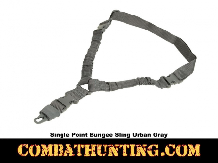 Single Point Bungee Sling With HK Style Hook Urban Gray