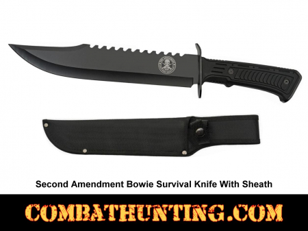Tactical Bowie Survival Hunting Knife With Sheath