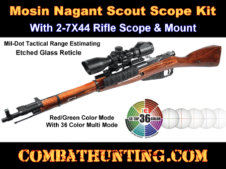 Mosin Nagant Scout Scope & No Drill Scope Mount