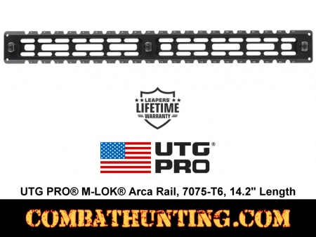 UTG PRO M-LOK Arca Rail, 7075-T6 14.2