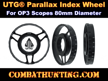 UTG® Parallax Index Wheel for OP3 Scopes 80mm Diameter