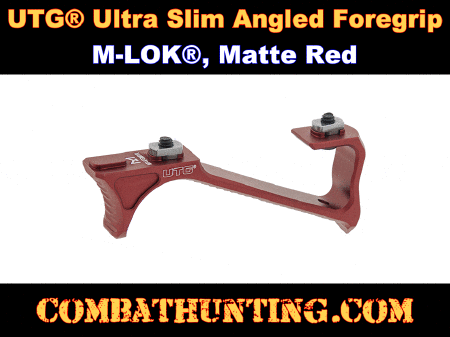UTG® Ultra Slim Angled Foregrip M-LOK® Matte Red