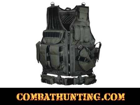 UTG 547 Law Enforcement Tactical Vest Right Handed Black 