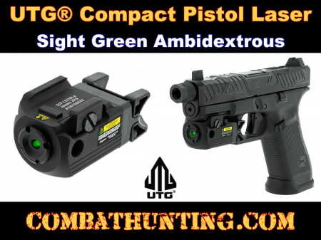 Compact Green Pistol Laser Picatinny UTG Ambidextrous