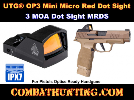 Mini Micro Red Dot Sight For Pistol Optics Ready Handguns UTG OP3