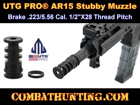 AR-15 Muzzle Brake 223 5.56 1/2x28, 1.75