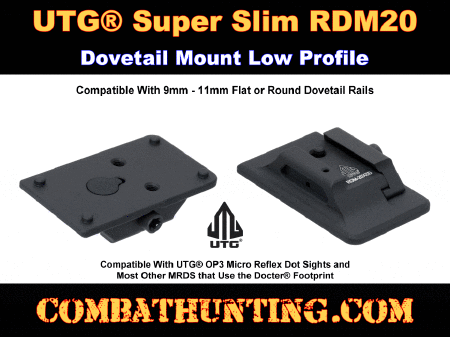UTG Super Slim RDM20 Dovetail Mount Low Profile