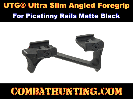 UTG Ultra Slim Angled Foregrip Picatinny Matte Black