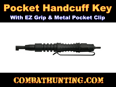 Universal Pocket Handcuff Key With Metal Pocket Clip