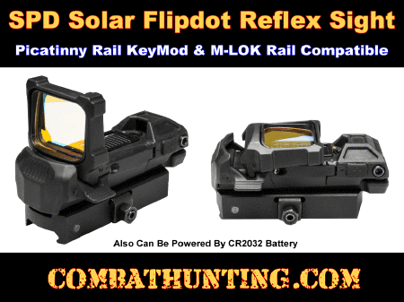 Ncstar Solar Flipdot Reflex Sight Keymod Picatinny M-LOK Rail Compatible
