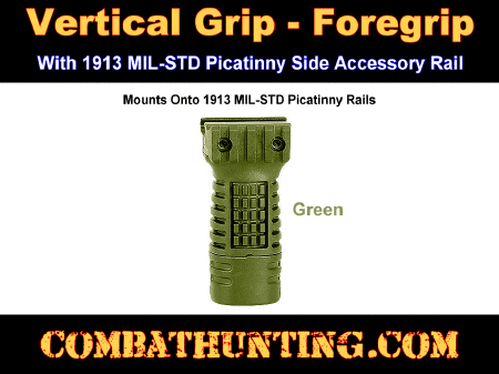 Vertical Grip-Foregrip With Storage Green