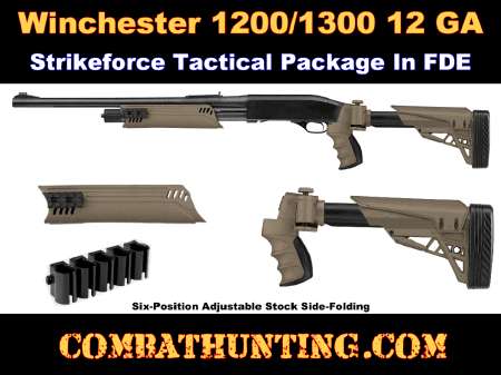 Winchester 1300/1200 Folding Stock and Forend In Flat Dark Earth