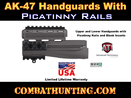 ATI AK-47 Handguard with Picatinny Rails Destroyer Gray