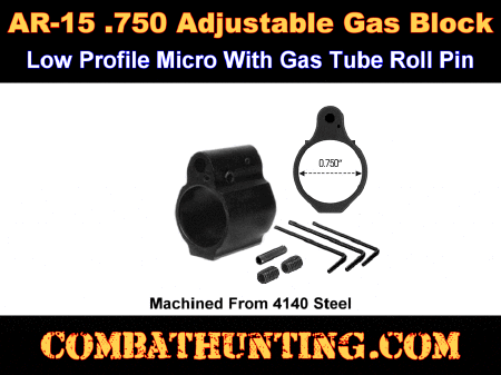 Adjustable Gas Block .750 Low Profile Mirco AR-15, LR-308 