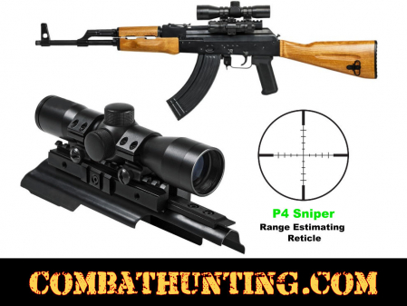 AK 47 MAK 90 P4 Sniper Scope & See Thru Mount Kit
