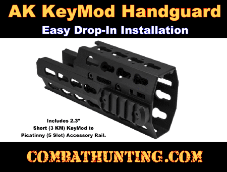 AK KeyMod Handguard - Standard Length With KeyMod Rails