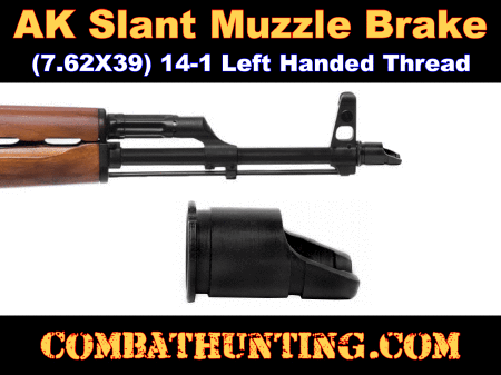 AK-47 Slant Muzzle Brake M14x1 LH Thread