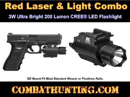 Tactical Flashlight & Tactical Laser Sight Combo