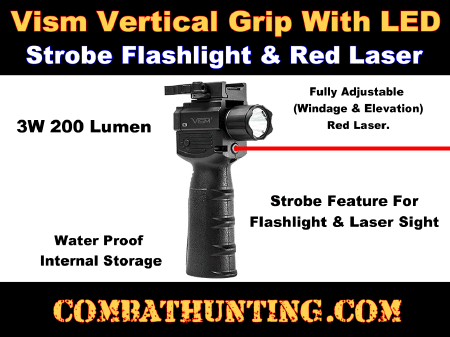 Vertical Grip with Laser Flashlight Combo