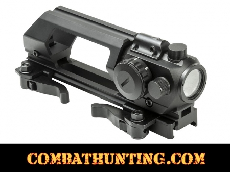 AR-15 Carry Handle Green Dot Sight Combo With Laser