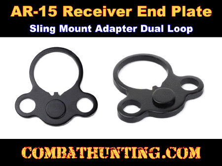 AR-15 Receiver End Plate QD Sling Attachment Dual Loop Mount