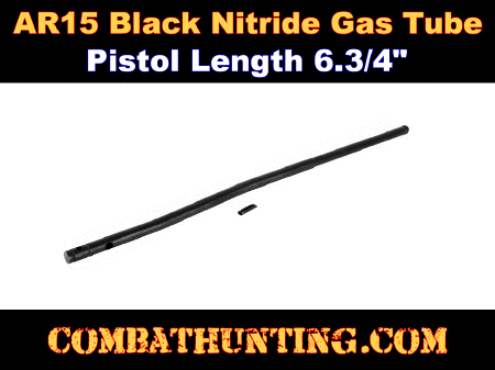 AR15 Black Gas Tube Nitride Pistol Length