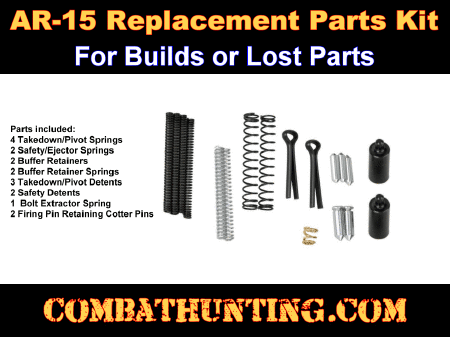 AR-15 Lost Parts Kit Springs Detents Pins Buffer Retainer
