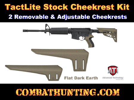 ATI TactLite Stock Cheekrest Kit Flat Dark Earth