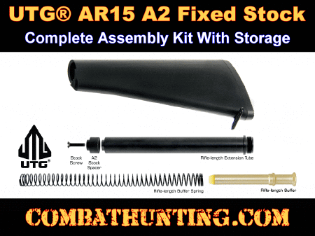 UTG A2 Stock Assembly AR-15 A2 Rifle Polymer Black