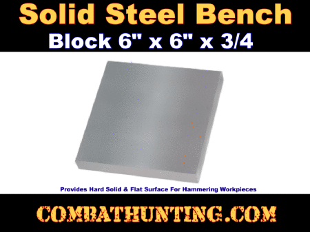 Jeweler's Solid Steel Bench Block 6