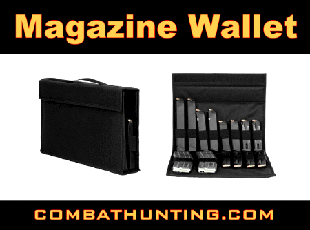 Tactical AR15 AK47 Magazine Wallet / Case Black