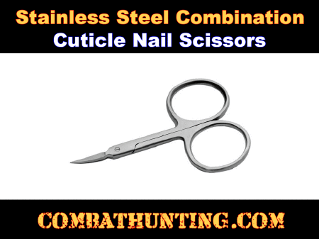 Stainless Steel Combination Cuticle Nail Scissors