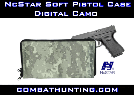NcStar Soft Pistol Case Digital Camo Handgun Case