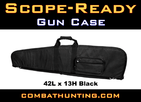 Scope-Ready Gun Case 42L x 13H Black