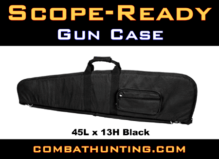 Scope-Ready Gun Case 45L x 13H Black