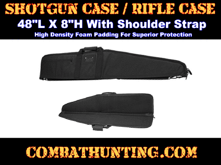 Shotgun-Rifle Soft Gun Case 48 inches Black