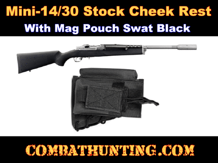 Mini 14/30 Cheek Rest With Mag Pouch Swat Black