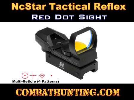 NcSTAR Red Dot Reflex Sight 4 Different Reticles