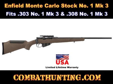 Enfield Rifle Stock Monte Carlo Stock No. 1 Mk 3