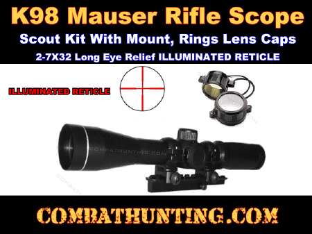 Mauser K98 Scope Mount And Scope Kit Illuminated