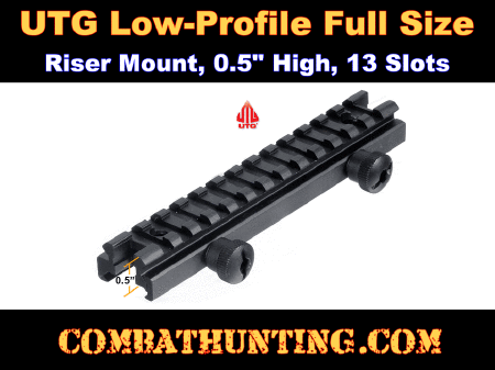 UTG Low-profile Full Size Riser Mount, 0.5