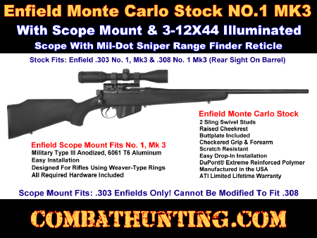 Enfield Sniper Rifle Stock Kit .303 Enfield No. 1 MK3