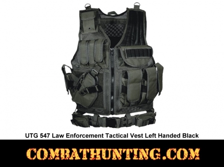 UTG 547 Law Enforcement Tactical Left Handed Vest Black