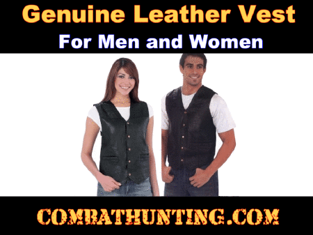 Leather Vest Men and Women