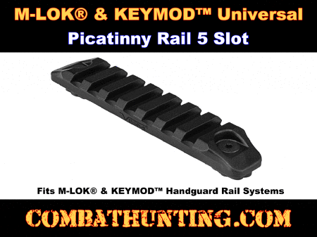 M-LOK KEYMOD Picatinny Accessory Rail 5 Slots Universal