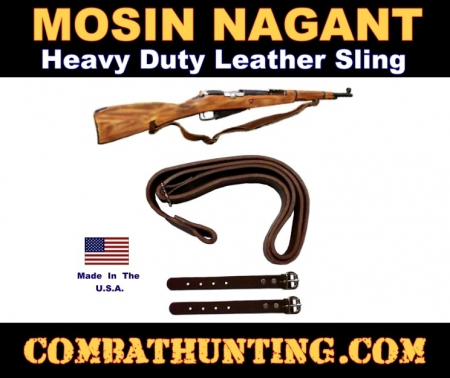 Mosin Nagant Leather Sling For M44, M38, M59 Rifles